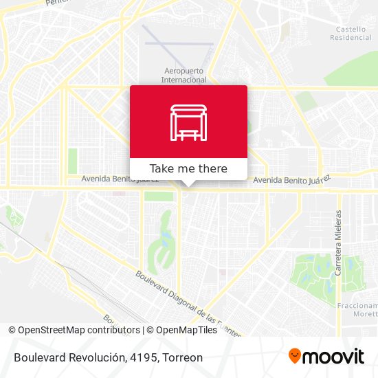 Mapa de Boulevard Revolución, 4195