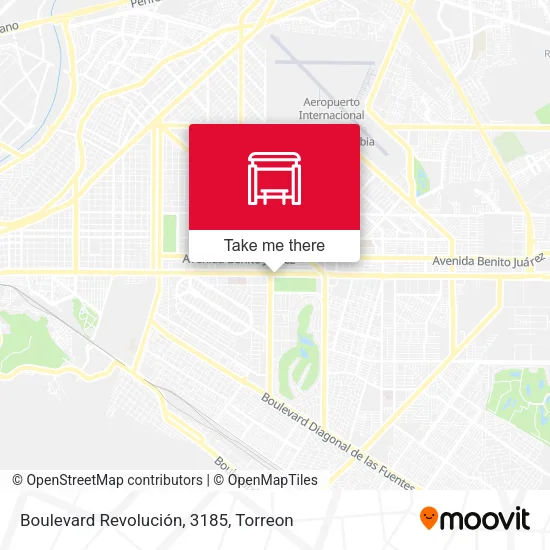 Mapa de Boulevard Revolución, 3185