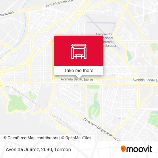 Mapa de Avenida Juarez, 2690