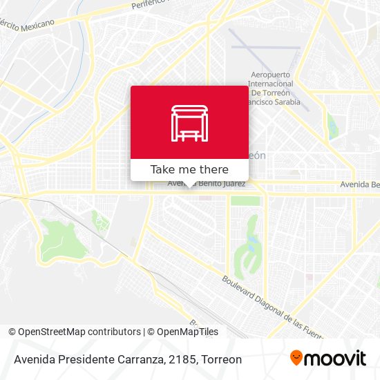 Avenida Presidente Carranza, 2185 map