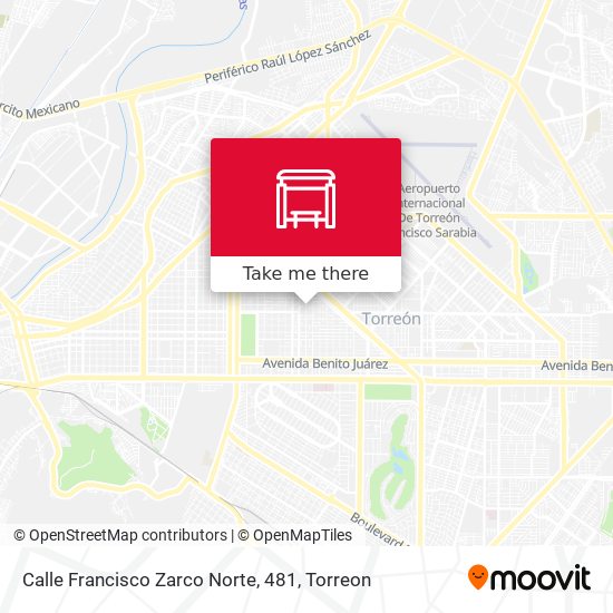 Calle Francisco Zarco Norte, 481 map
