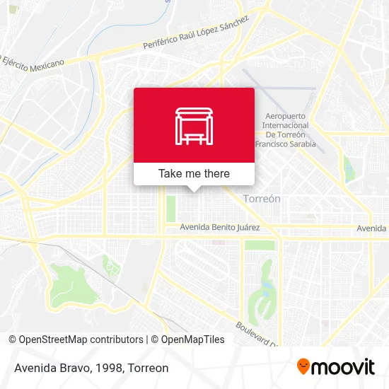 Avenida Bravo, 1998 map