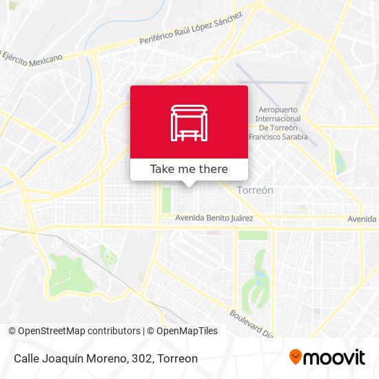 Mapa de Calle Joaquín Moreno, 302