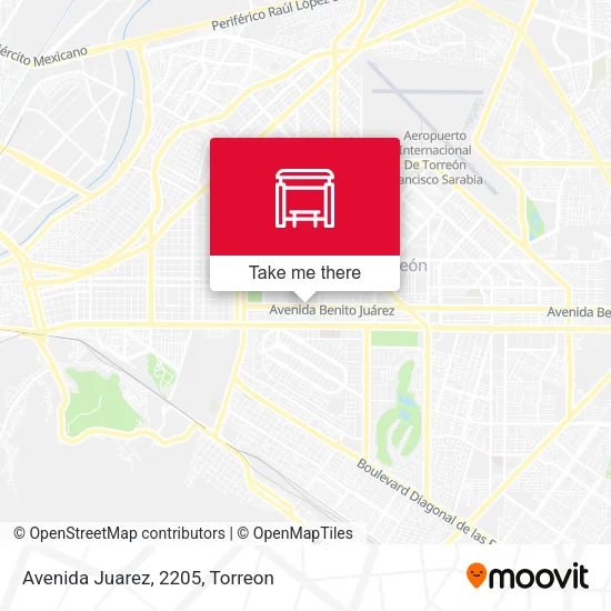 Mapa de Avenida Juarez, 2205