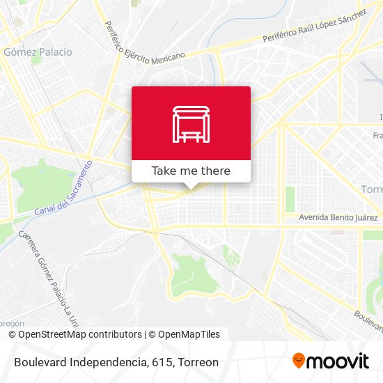 Boulevard Independencia, 615 map