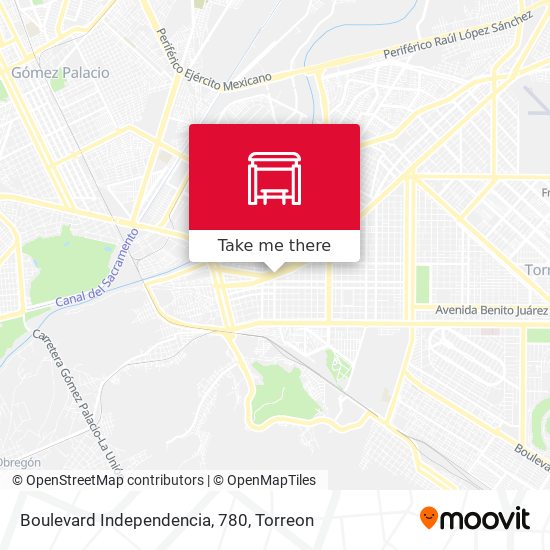 Boulevard Independencia, 780 map