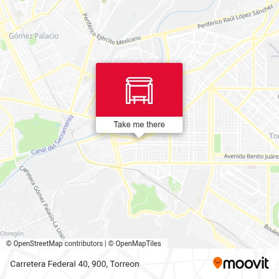 Carretera Federal 40, 900 map