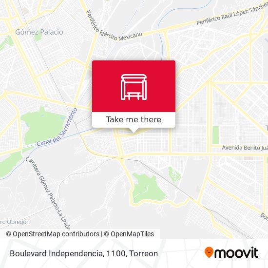 Mapa de Boulevard Independencia, 1100
