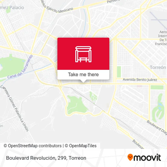 Mapa de Boulevard Revolución, 299