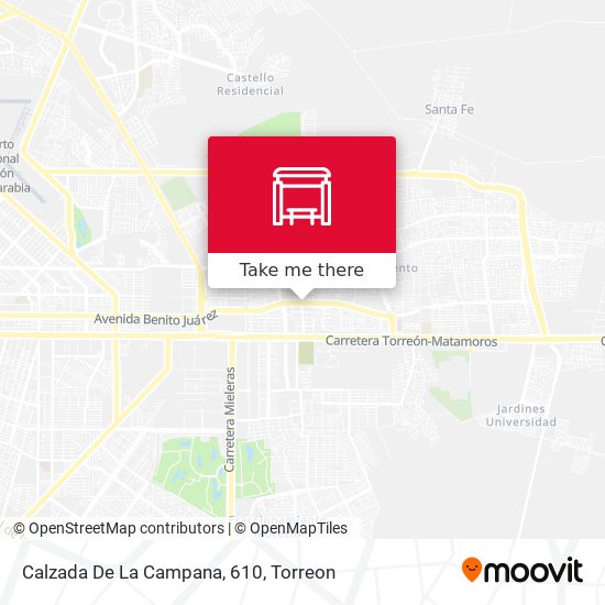 Mapa de Calzada De La Campana, 610