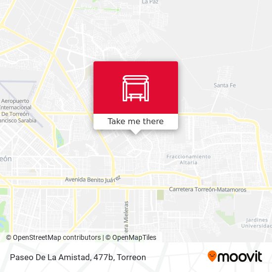 Mapa de Paseo De La Amistad, 477b