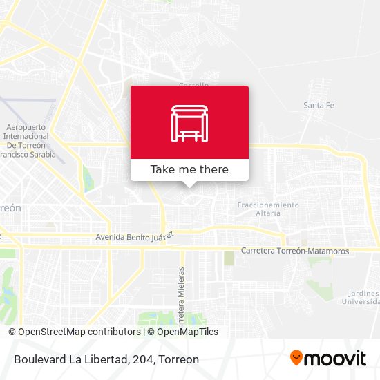 Mapa de Boulevard La Libertad, 204