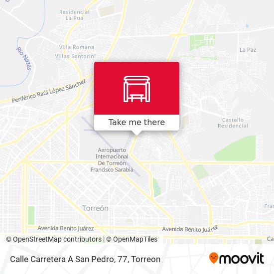 Mapa de Calle Carretera A San Pedro, 77