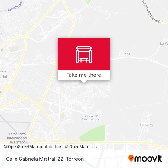 Mapa de Calle Gabriela Mistral, 22