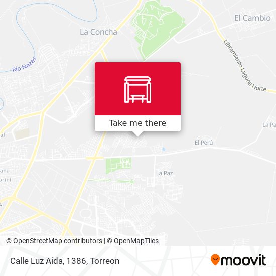 Mapa de Calle Luz Aida, 1386