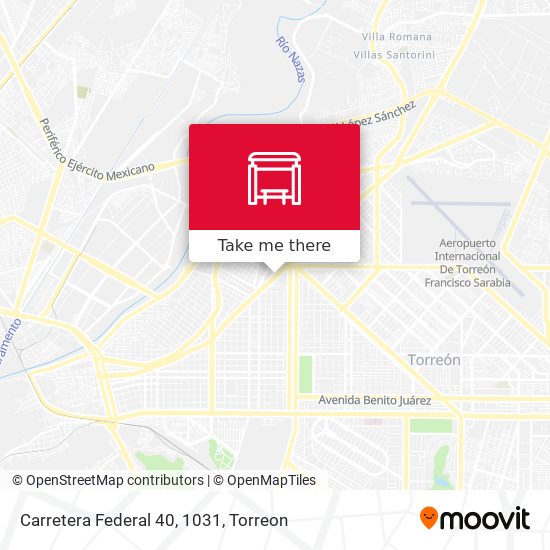 Carretera Federal 40, 1031 map