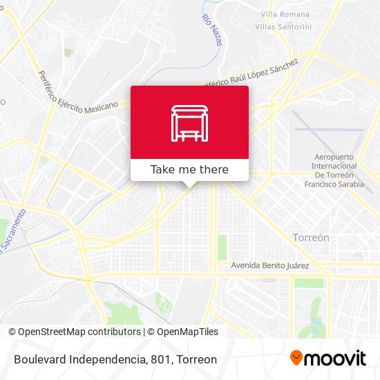 Boulevard Independencia, 801 map