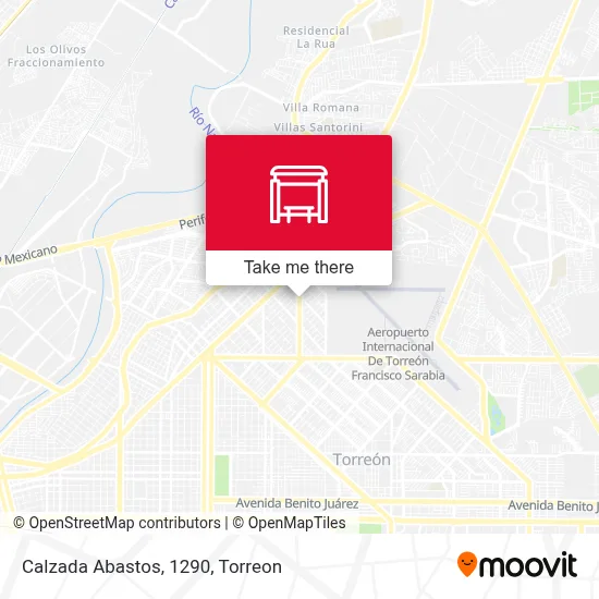 Calzada Abastos, 1290 map