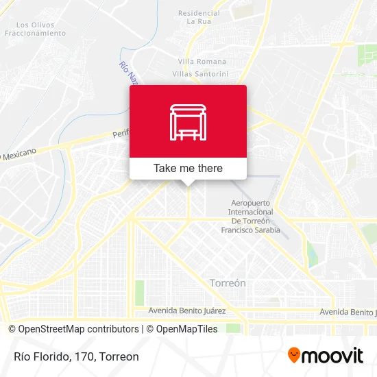 Río Florido, 170 map