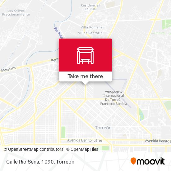 Calle Río Sena, 1090 map
