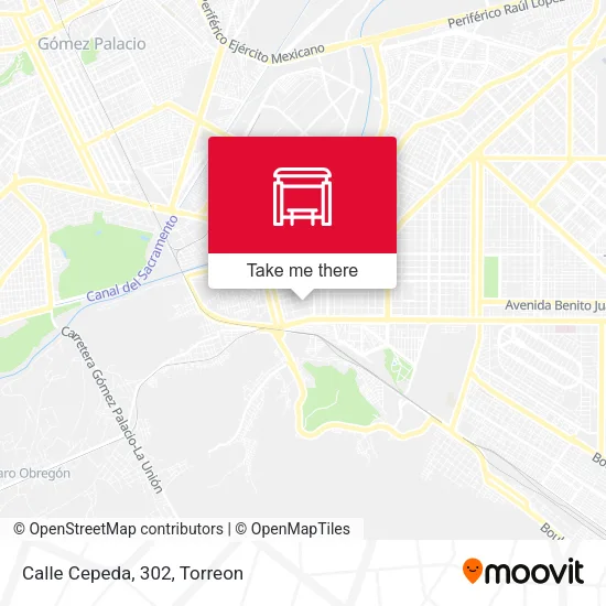 Mapa de Calle Cepeda, 302