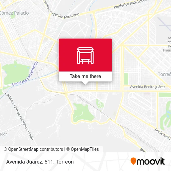 Mapa de Avenida Juarez, 511