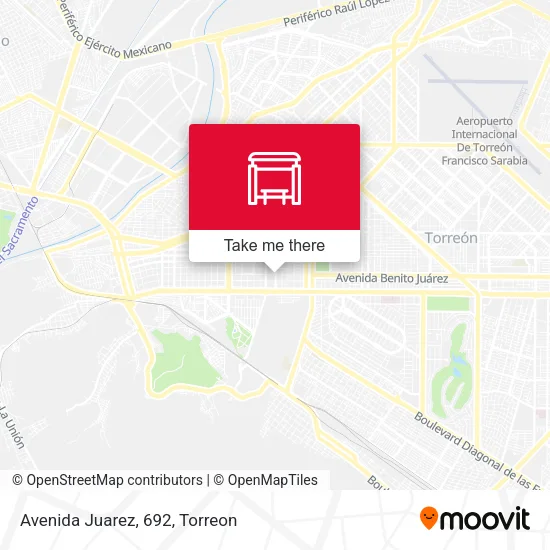 Mapa de Avenida Juarez, 692