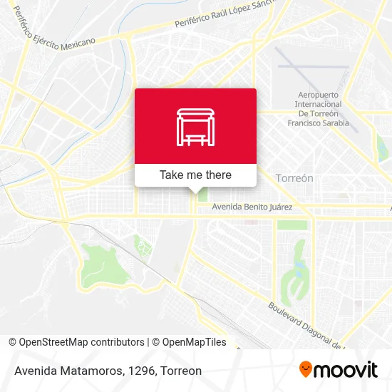 Avenida Matamoros, 1296 map