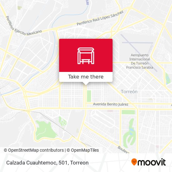 Mapa de Calzada Cuauhtemoc, 501