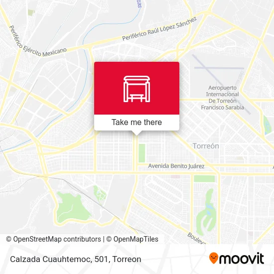 Mapa de Calzada Cuauhtemoc, 501
