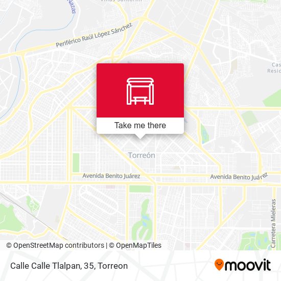 Mapa de Calle Calle Tlalpan, 35