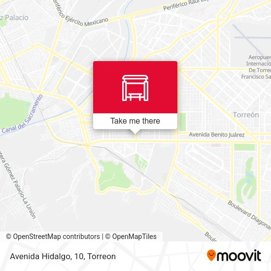 Mapa de Avenida Hidalgo, 10