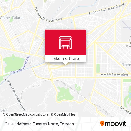 Calle Ildefonso Fuentes Norte map