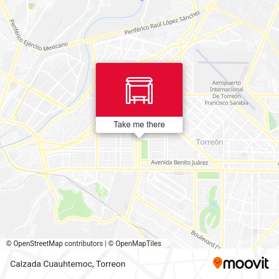 Mapa de Calzada Cuauhtemoc