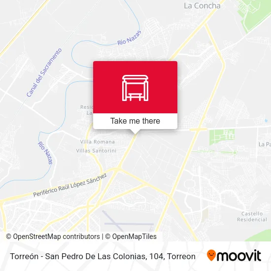 Mapa de Torreón - San Pedro De Las Colonias, 104