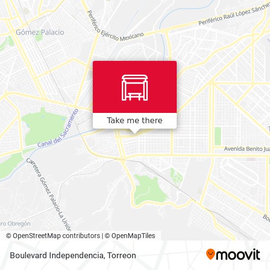 Boulevard Independencia map