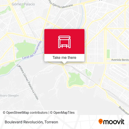 Mapa de Boulevard Revolución