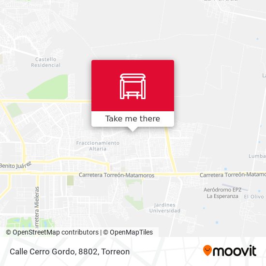 Mapa de Calle Cerro Gordo, 8802