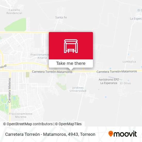 Carretera Torreón - Matamoros, 4943 map