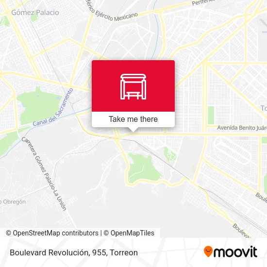 Mapa de Boulevard Revolución, 955