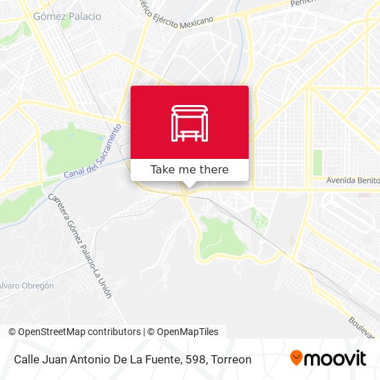 Calle Juan Antonio De La Fuente, 598 map