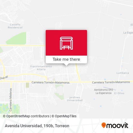 Mapa de Avenida Universidad, 190b