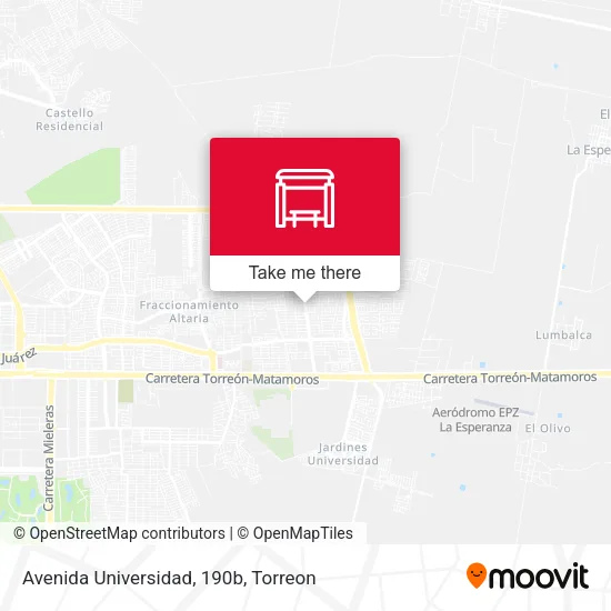 Avenida Universidad, 190b map