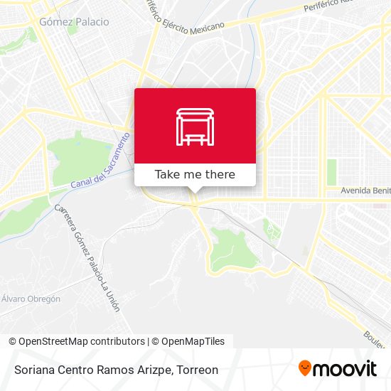 Soriana Centro Ramos Arizpe map