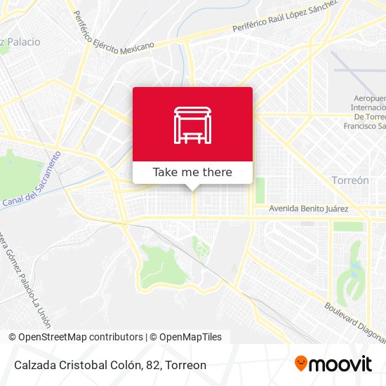 Calzada Cristobal Colón, 82 map