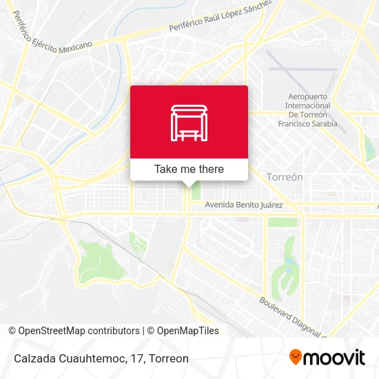 Mapa de Calzada Cuauhtemoc, 17