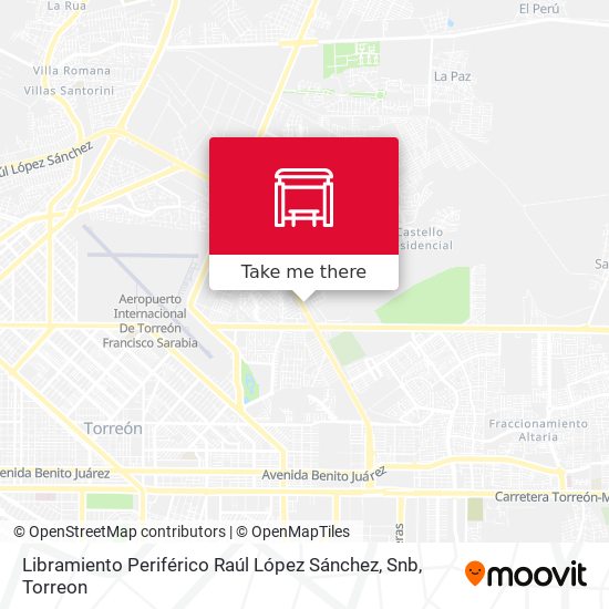 Libramiento Periférico Raúl López Sánchez, Snb map