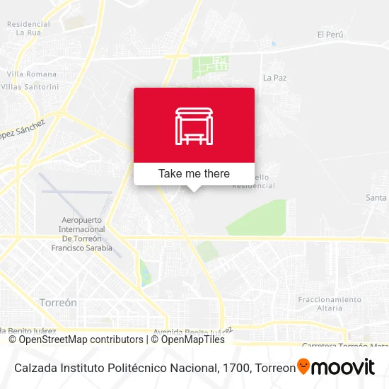 Mapa de Calzada Instituto Politécnico Nacional, 1700