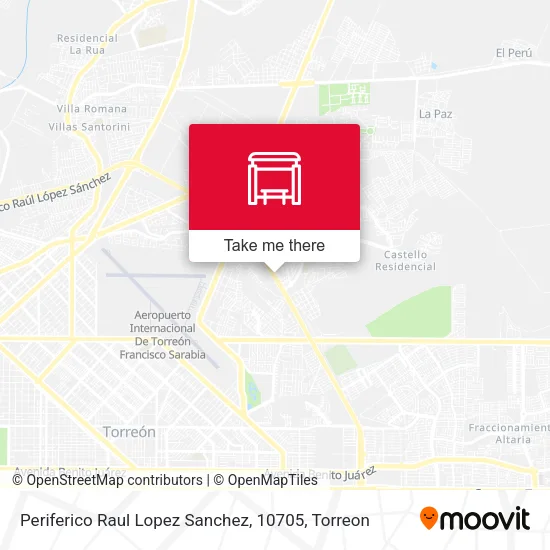 Mapa de Periferico Raul Lopez Sanchez, 10705