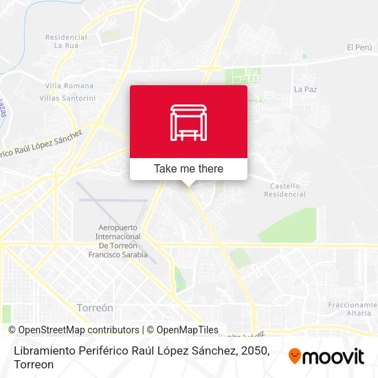 Mapa de Libramiento Periférico Raúl López Sánchez, 2050